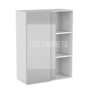 High Gloss Gray 36'' H Wall Blind Corner Cabinet