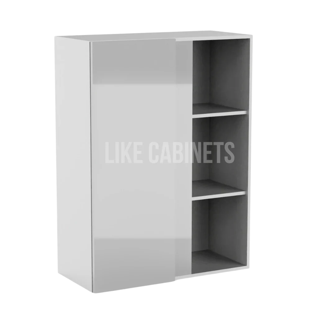 High Gloss Gray 36'' H Wall Blind Cabinet