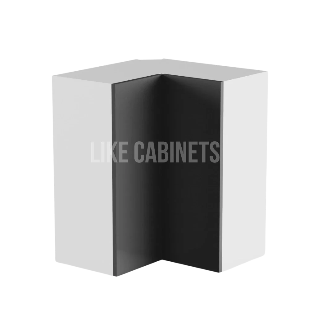 Frameless Gloss Gray Easy Reach Wall Cabinet