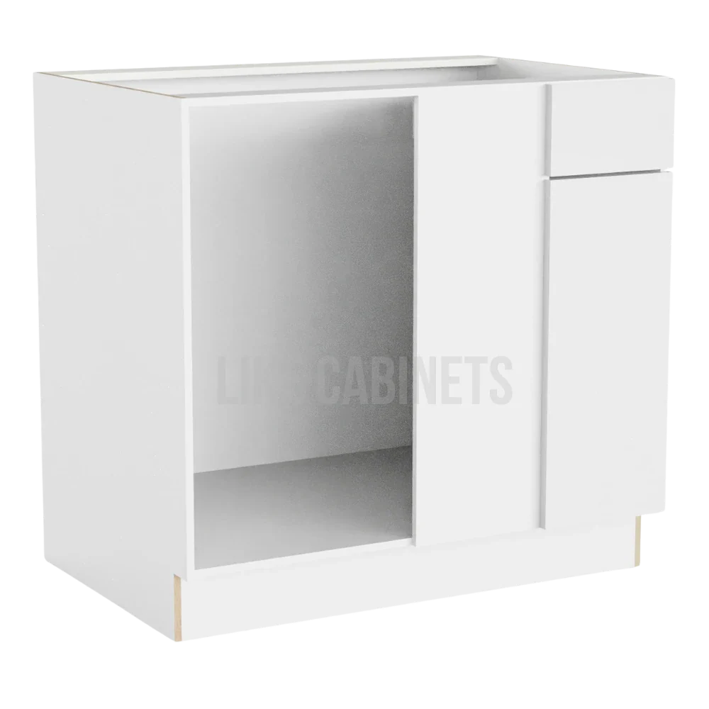High Gloss White Blind Corner Base Cabinet (L/R interchangeable)