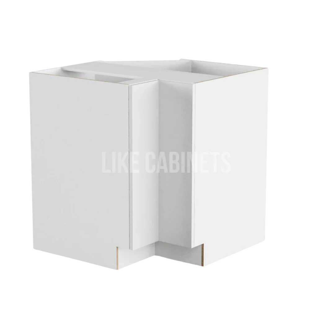 High Gloss White Lazy Susan Base Cabinet