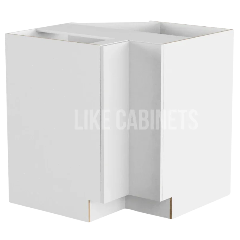 High Gloss White Lazy Susan Base Cabinet