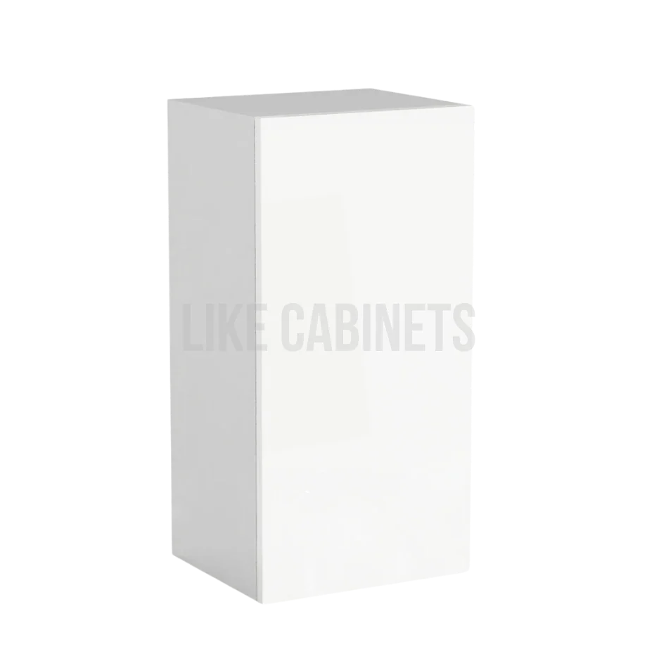 High Gloss White 36'' H 15'' W Single Door Wall Cabinet