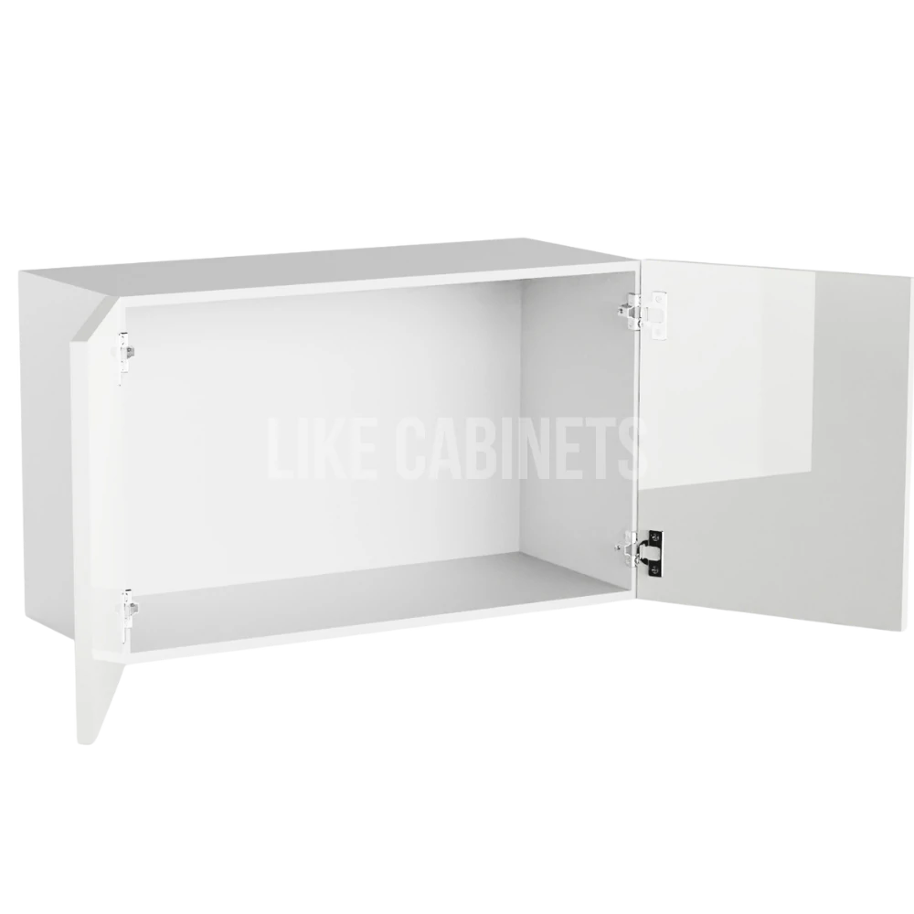 High Gloss White 18'' H Double Door Wall Cabinet