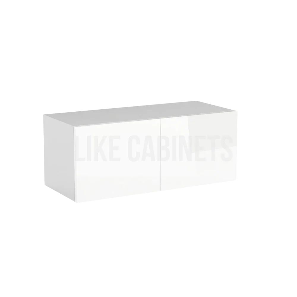 High Gloss White 12'' H Double Door Wall Cabinet