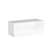 High Gloss White 12'' H Double Door Wall Cabinet
