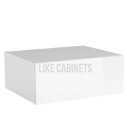 High Gloss White 30'' W Refrigerator Wall Cabinet 24'' Deep