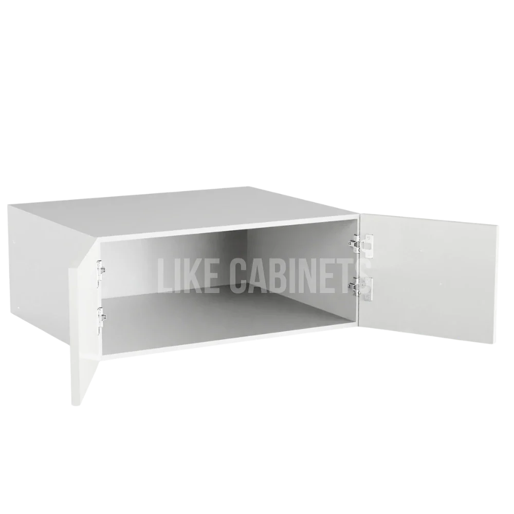 High Gloss White 30'' W Refrigerator Wall Cabinet 24'' Deep