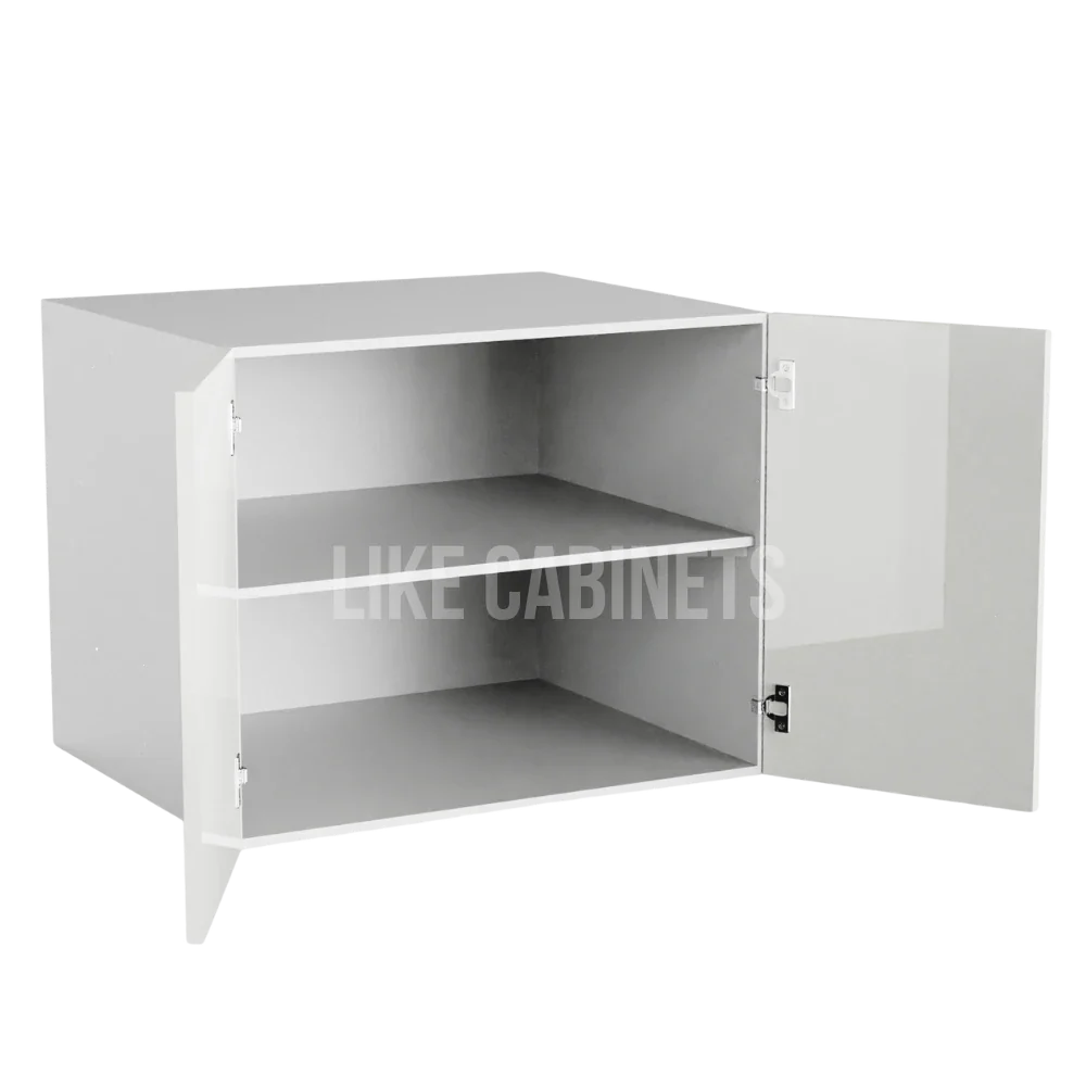 High Gloss White 24'' H Refrigerator Wall Cabinet 24'' Deep