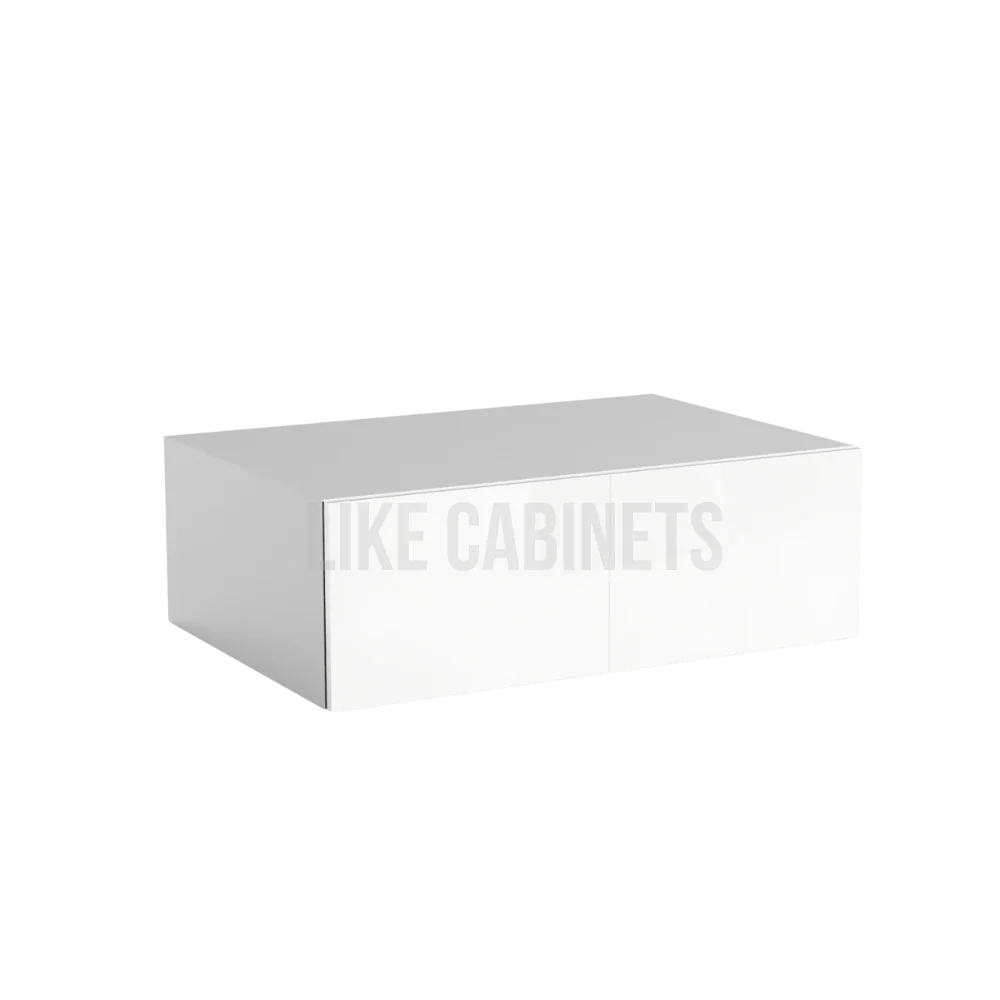 High Gloss White 36'' W Refrigerator Wall Cabinet 24'' Deep