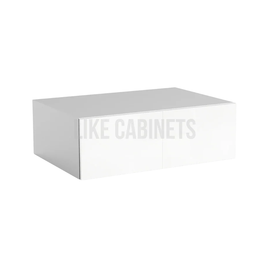 High Gloss White Refrigerator Wall Cabinet 36''W 24''D 12''H