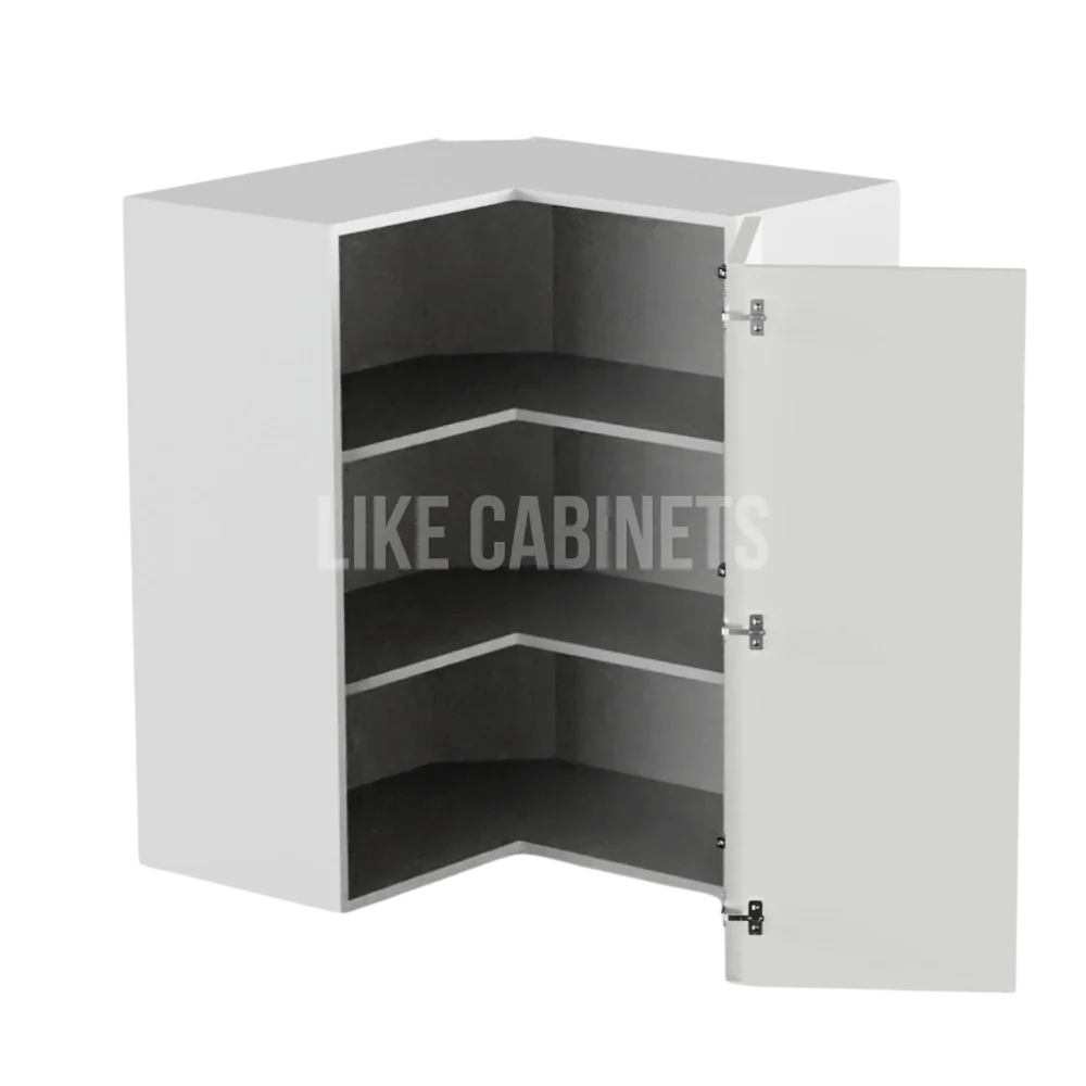 Frameless Gloss White Easy Reach Wall Cabinet