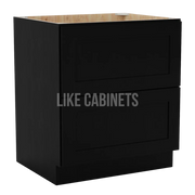 Iron Black Two Drawer Base