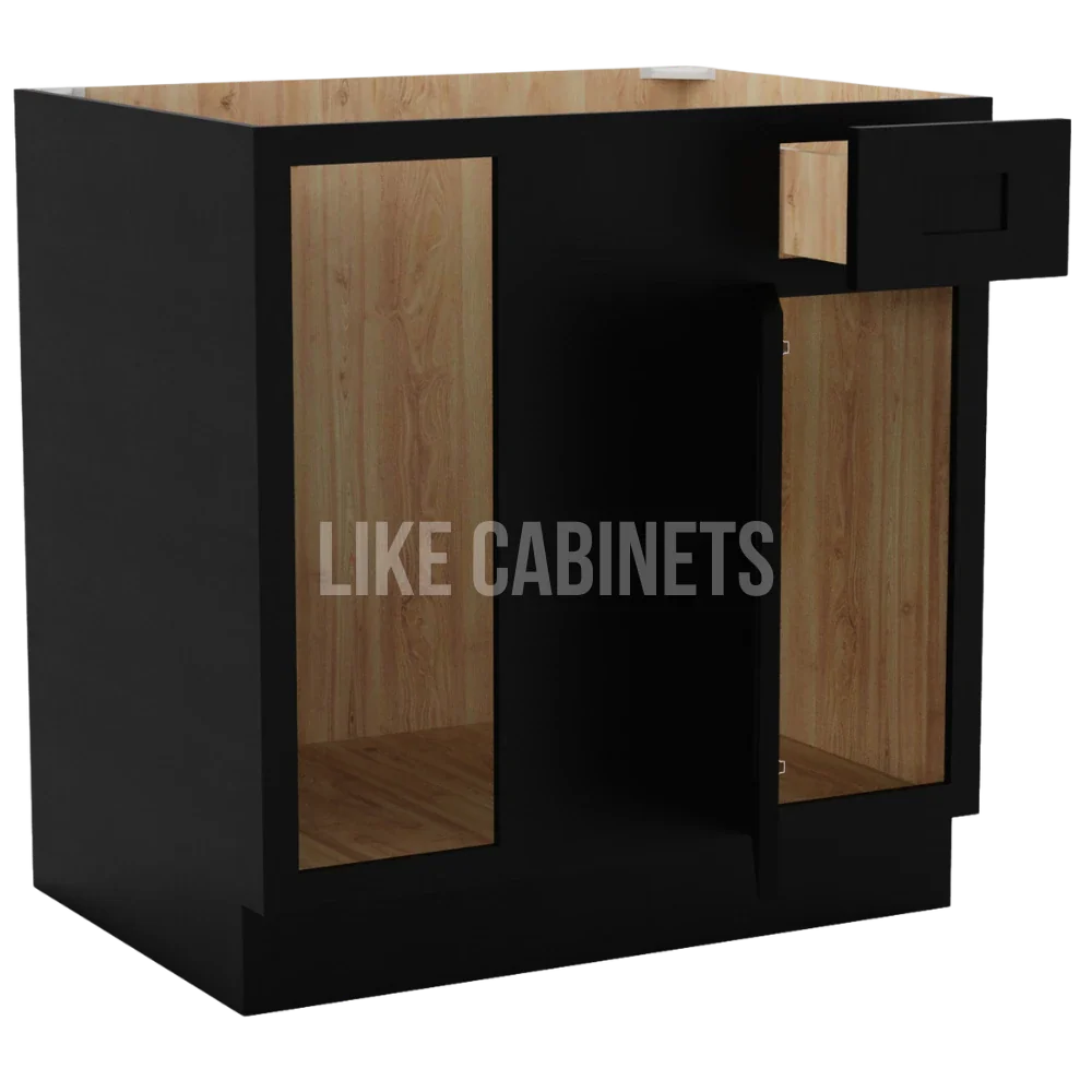 Iron Black Blind Corner Base Cabinet (L/R interchangeable)