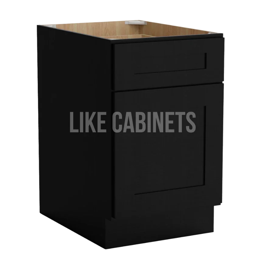 Iron Black Two Drawer Document File Base Cabinet