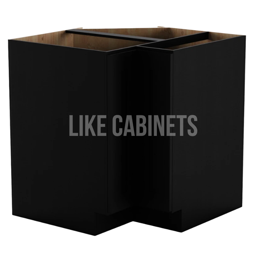 Iron Black Shaker Lazy Susan Base Cabinet