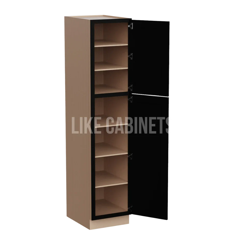 Iron Black 18'' W Utility Pantry Cabinet