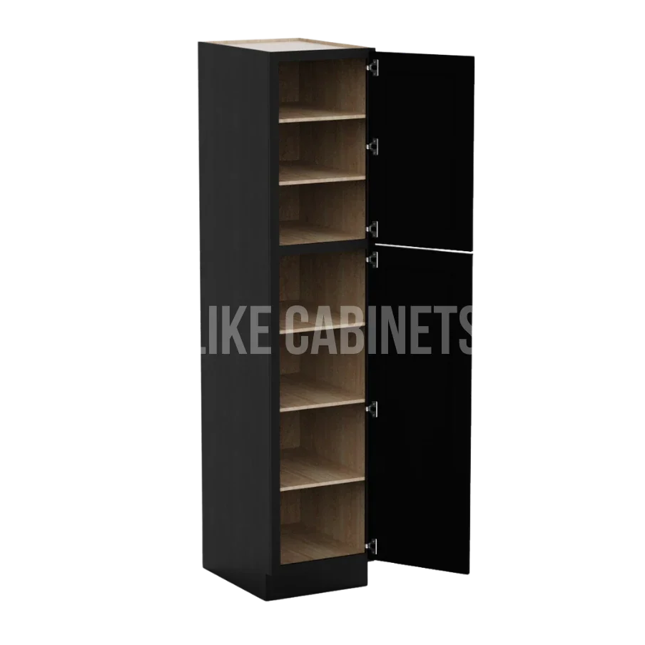 Iron Black 18'' W Utility Pantry Cabinet