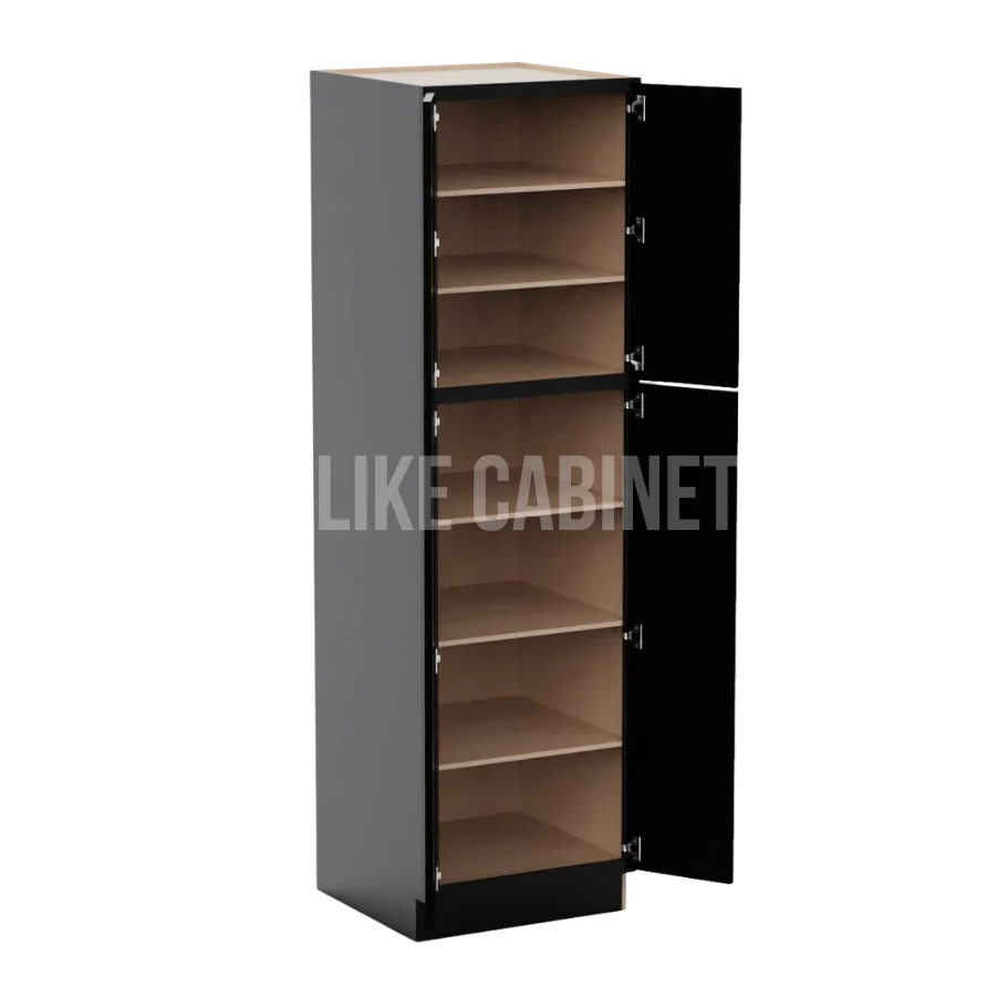 Iron Black 24'' W Utility Pantry Cabinet