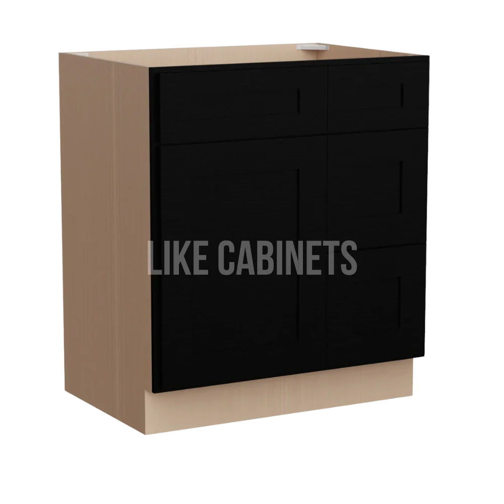 Iron Black 30'' W Vanity Combo with Drawers