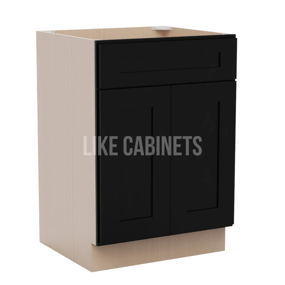 Iron Black Single Vanity Sink Base Cabinet