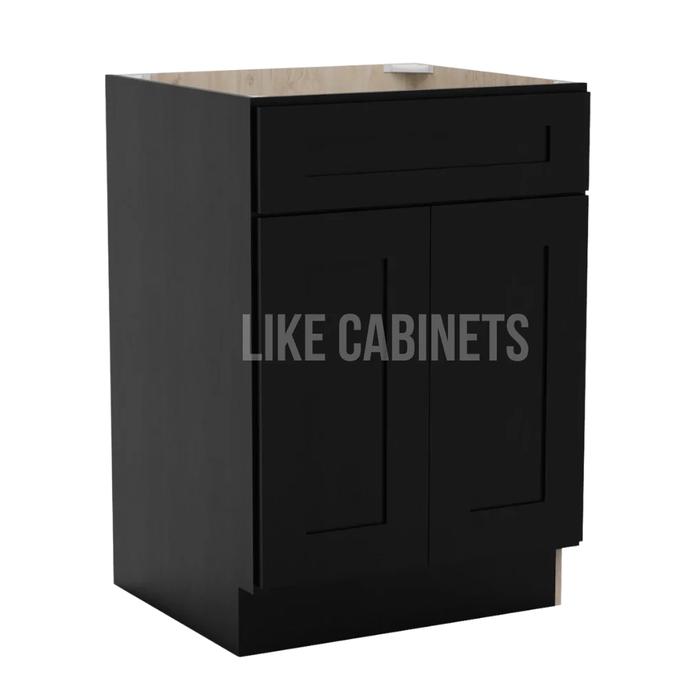 Iron Black Single Vanity Sink Base Cabinet