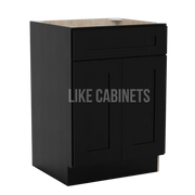 Iron Black Single Vanity Sink Base Cabinet