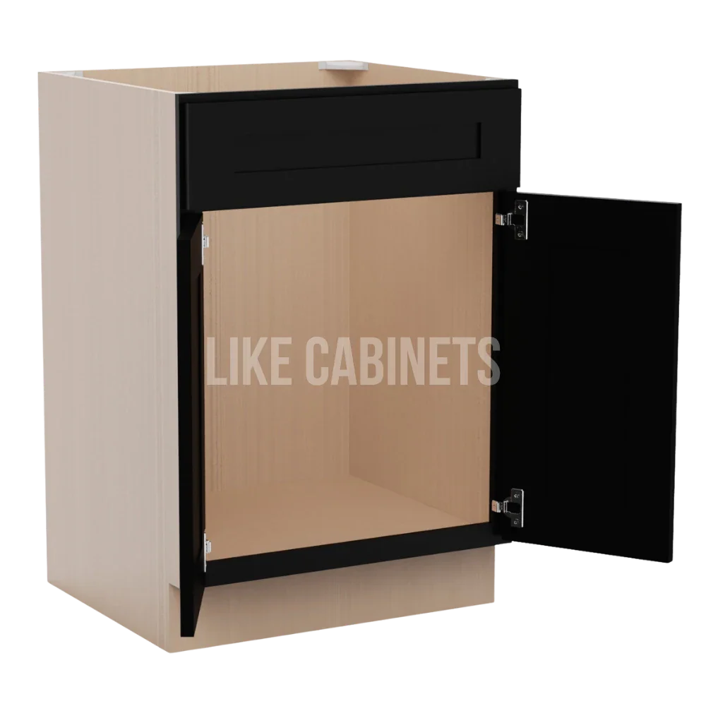 Iron Black Single Vanity Sink Base Cabinet