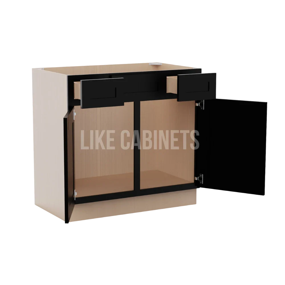 Iron Black Vanity Combo Cabinet