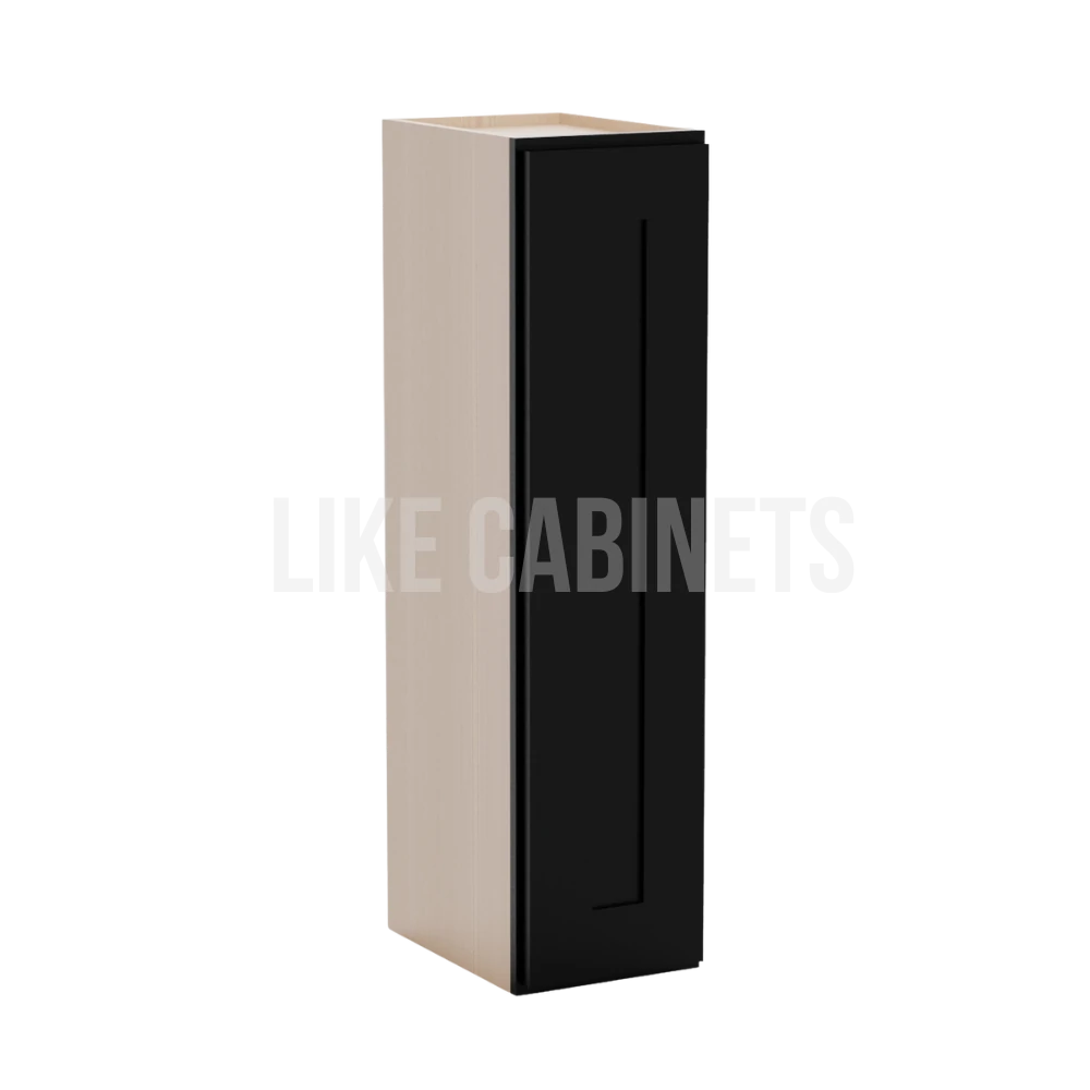 Iron Black 36'' H 9"W Single Door Wall Cabinet
