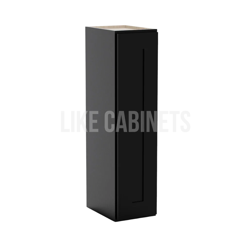 Iron Black 36'' H 9"W Single Door Wall Cabinet