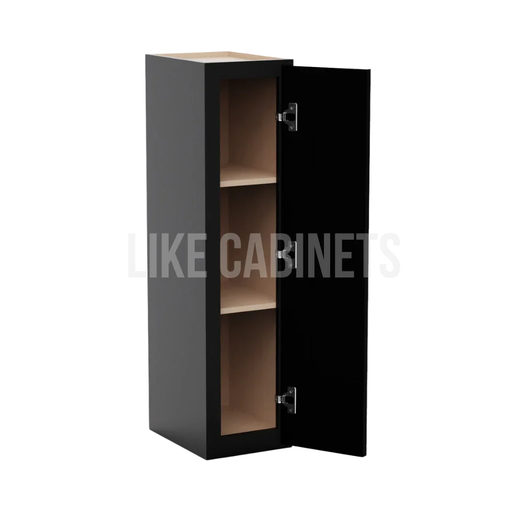 Iron Black 36'' H 9"W Single Door Wall Cabinet