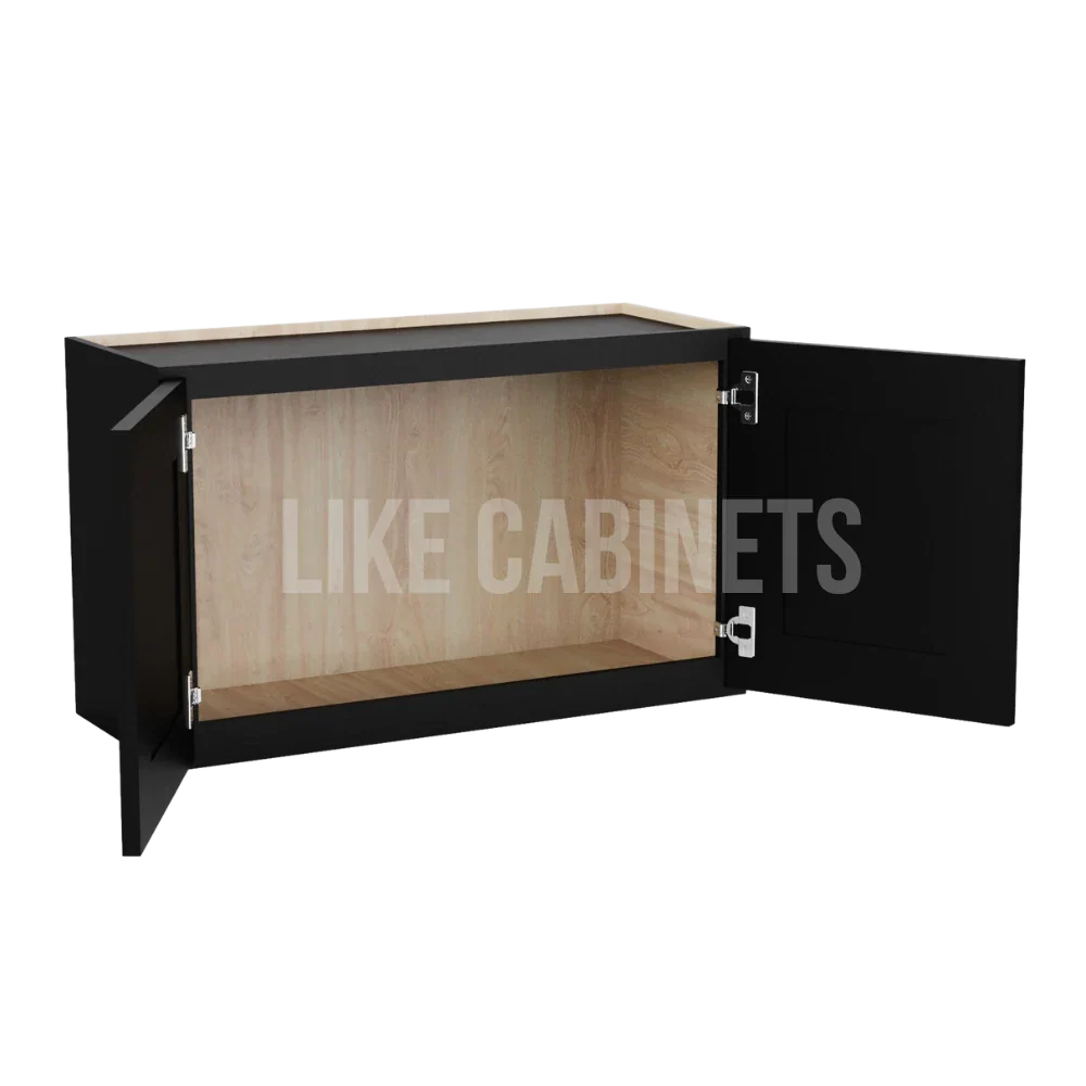 Iron Black 18'' H Double Door Wall Cabinet