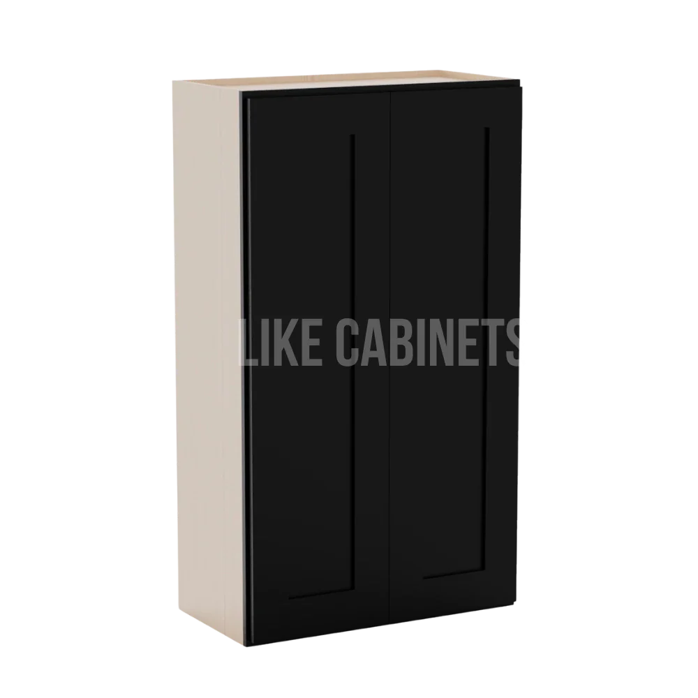 Iron Black 24″ Diagonal Corner Wall Cabinet