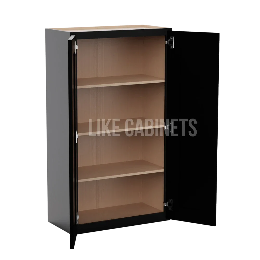 Iron Black 24″ Diagonal Corner Wall Cabinet