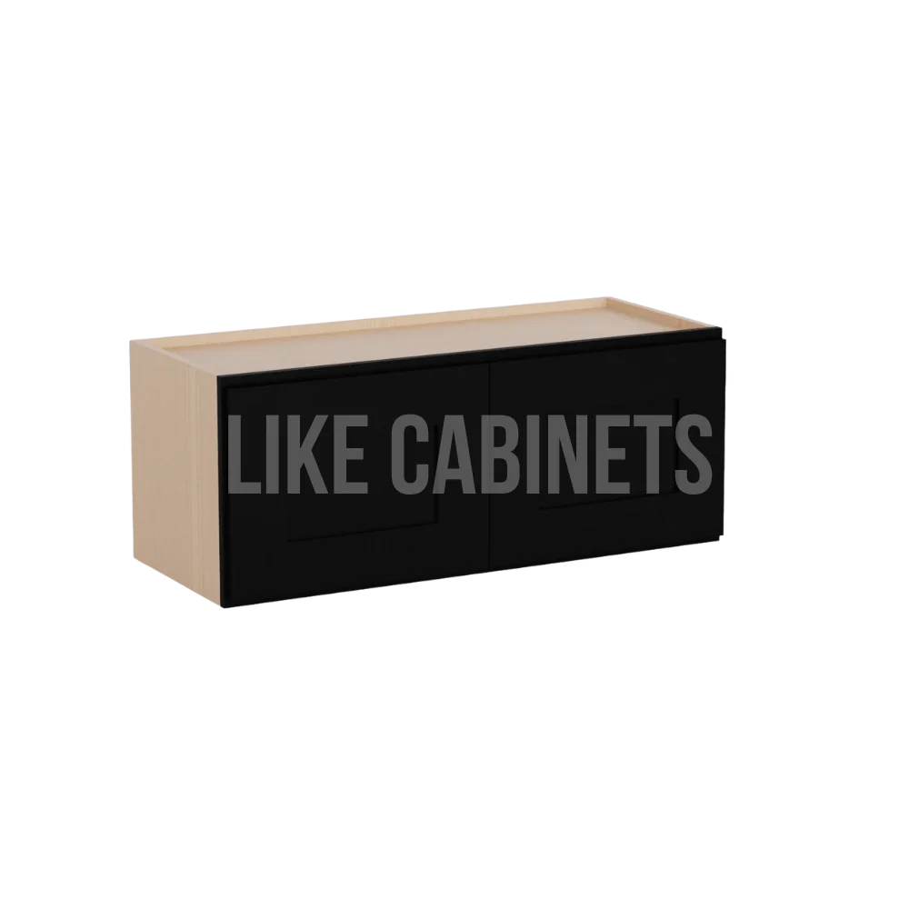 Iron Black 12'' H Double Door Wall Cabinet