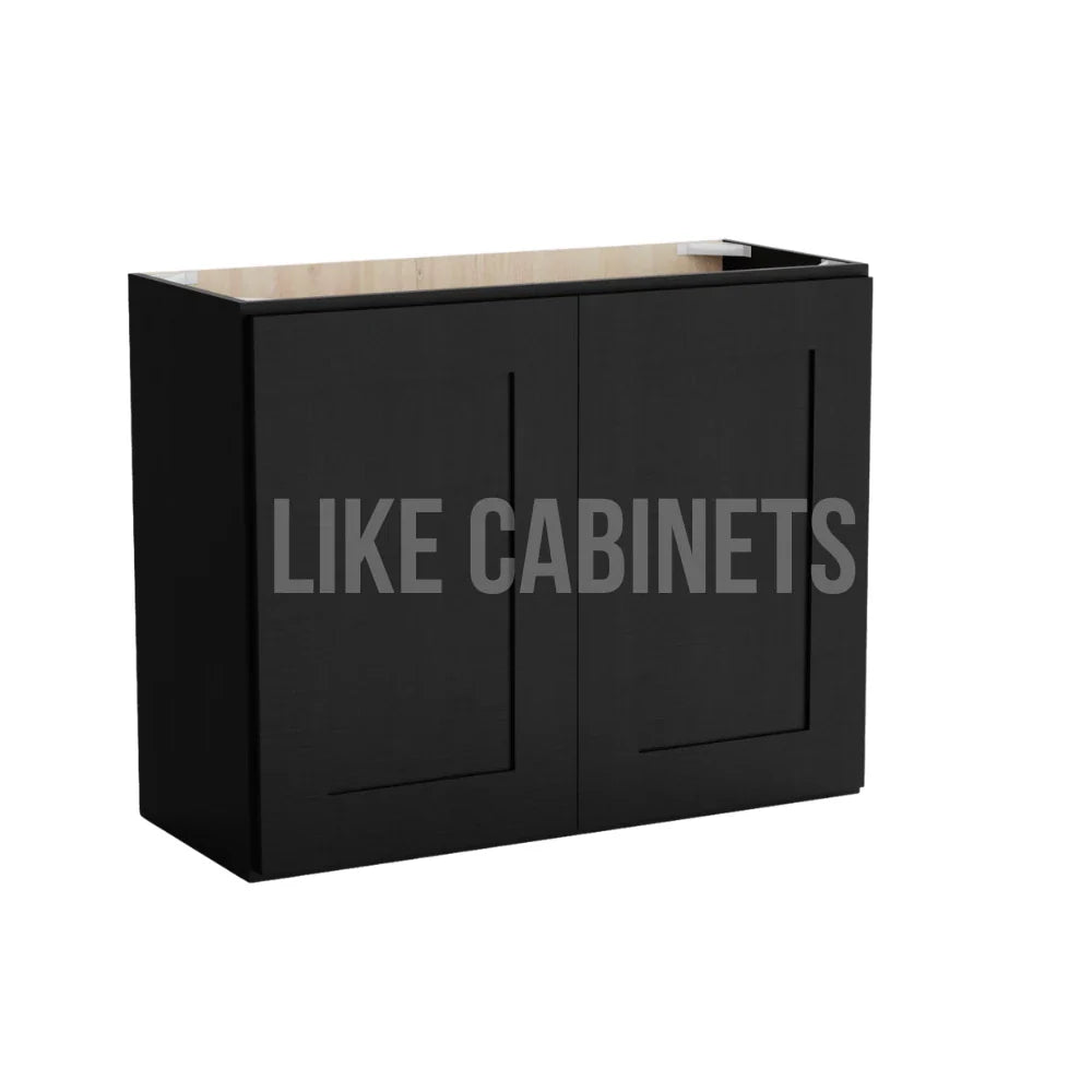 Iron Black 24'' H Double Door Wall Cabinet