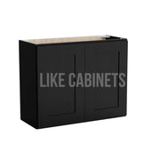 Iron Black 24'' H Double Door Wall Cabinet