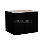 Iron Black 24'' H Refrigerator Wall Cabinet 24'' Deep