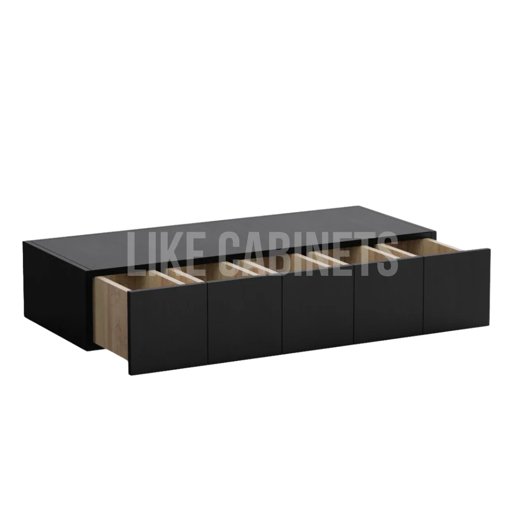 Iron Black Wall Spice Drawer