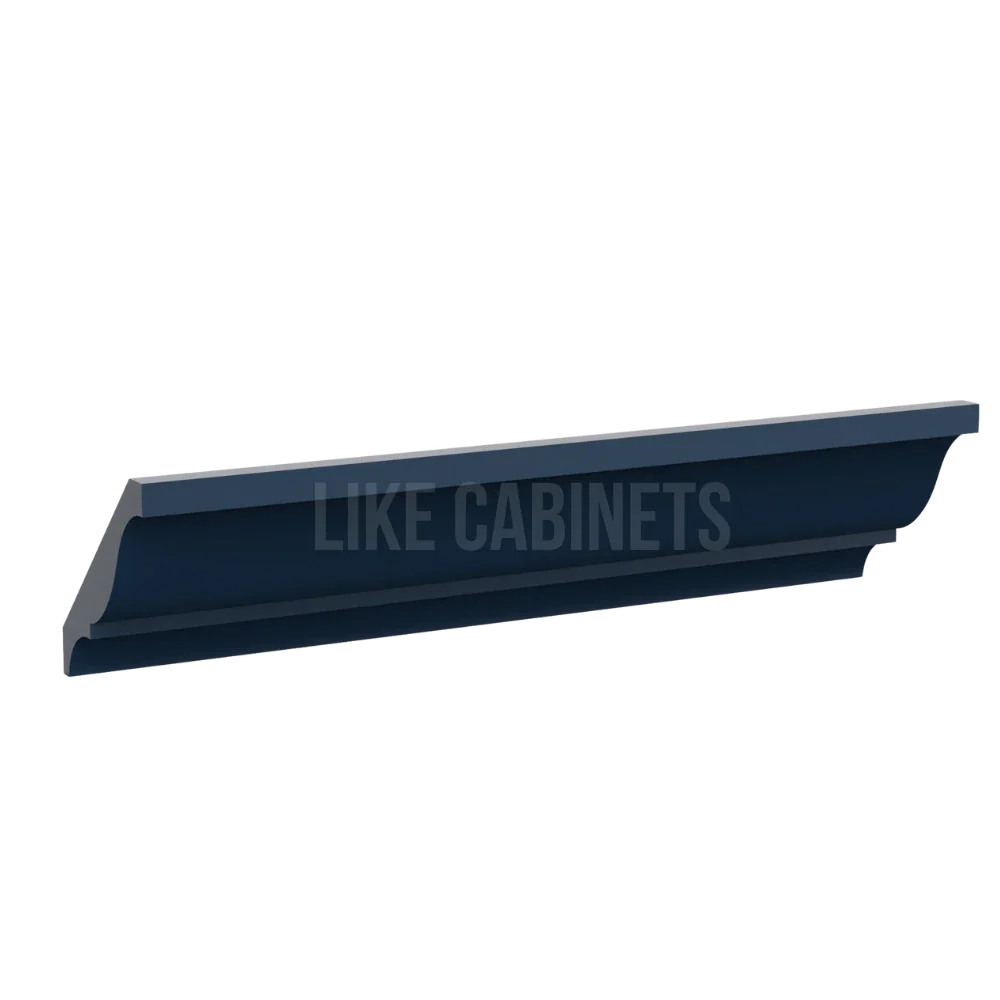Navy Blue Shaker Cabinet Decorative Moulding