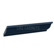 Navy Blue Shaker Cabinet Decorative Moulding