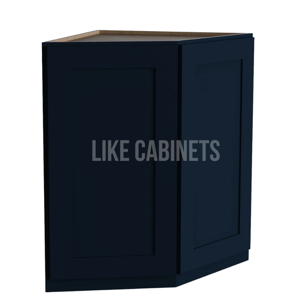 Navy Blue Shaker Base End Cabinet