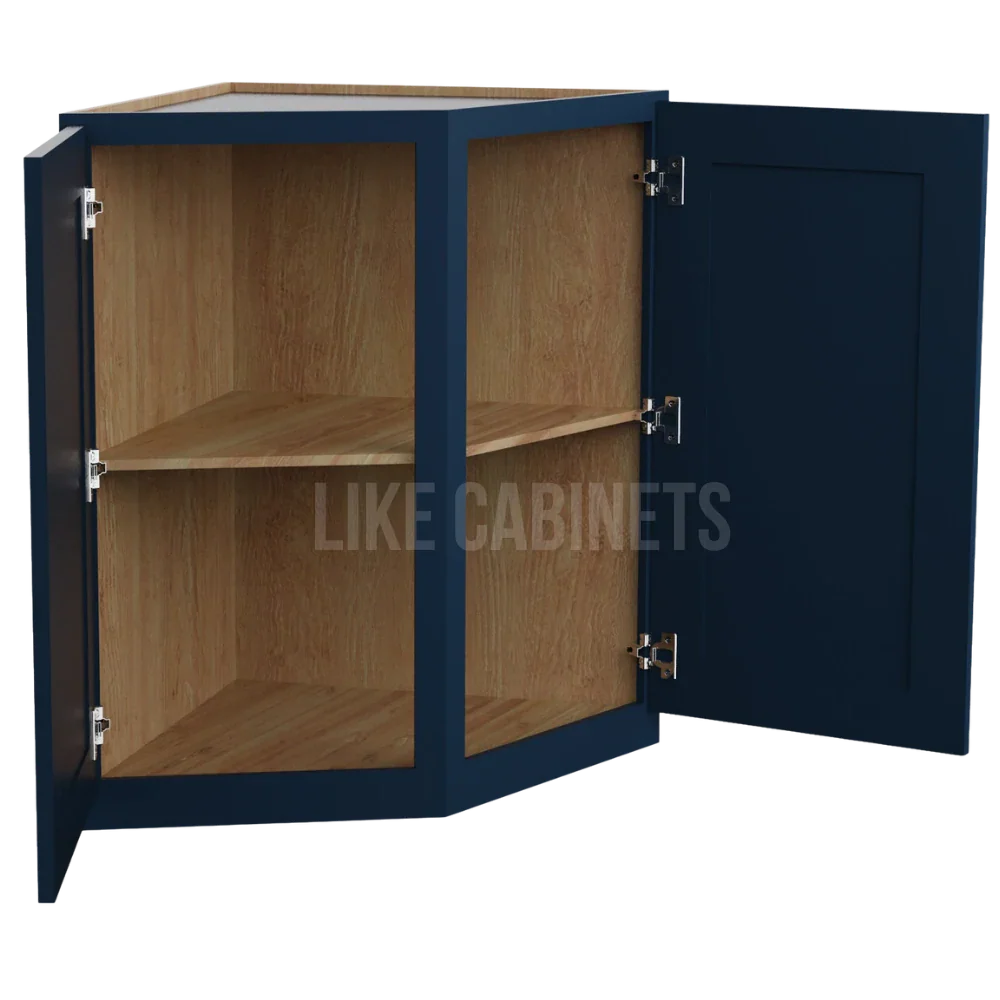 Navy Blue Shaker Base End Cabinet