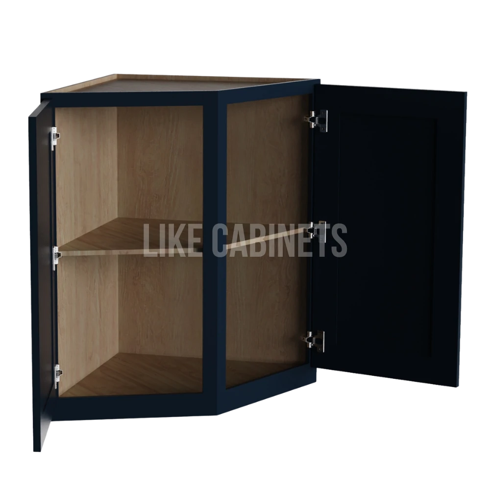 Navy Blue Shaker Base End Cabinet