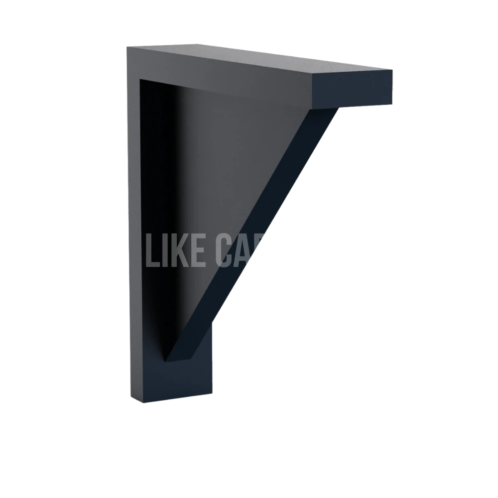 Navy Blue Shaker Cabinet Corbel 9''H