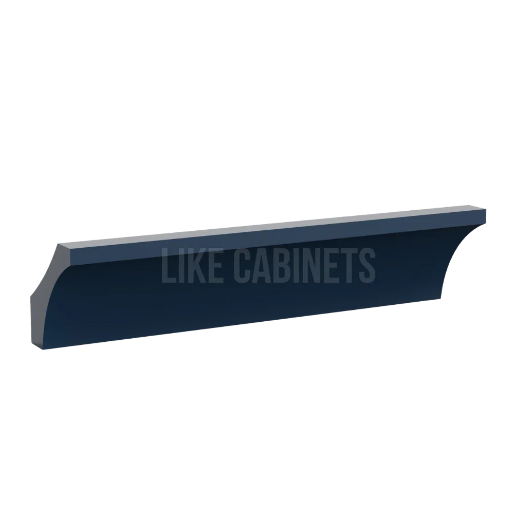 Navy Blue Shaker Cove Crown Moulding