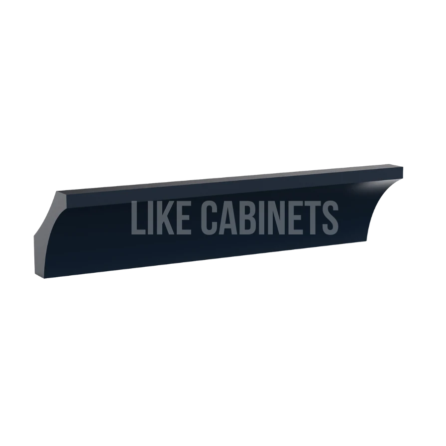 Navy Blue Shaker Cove Crown Moulding