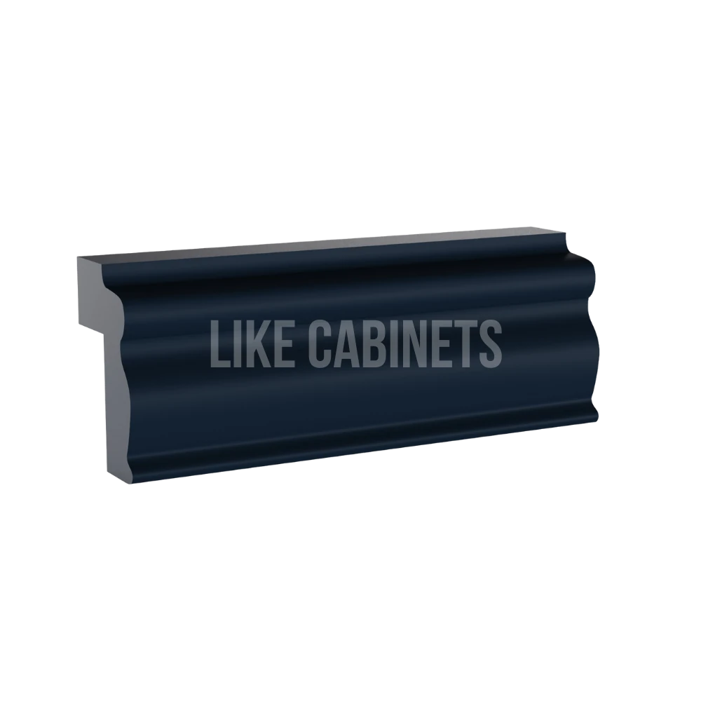 Navy Blue Shaker Light Rail Moulding