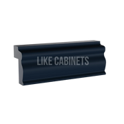 Navy Blue Shaker Light Rail Moulding